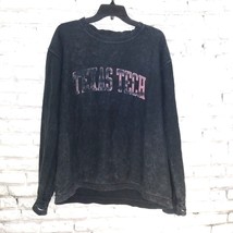 Pressbox Sweatshirt Womens Large Texas Tech Long Sleeve Thumbholes Vintage Look - £19.56 GBP
