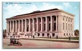 Publici Biblioteca Costruzione Denver Colorado Co Unp DB Cartolina R11 - £2.37 GBP