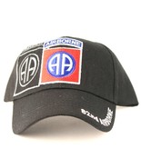 US Army 82nd Airborne on a new black ball cap w/tags - £15.93 GBP