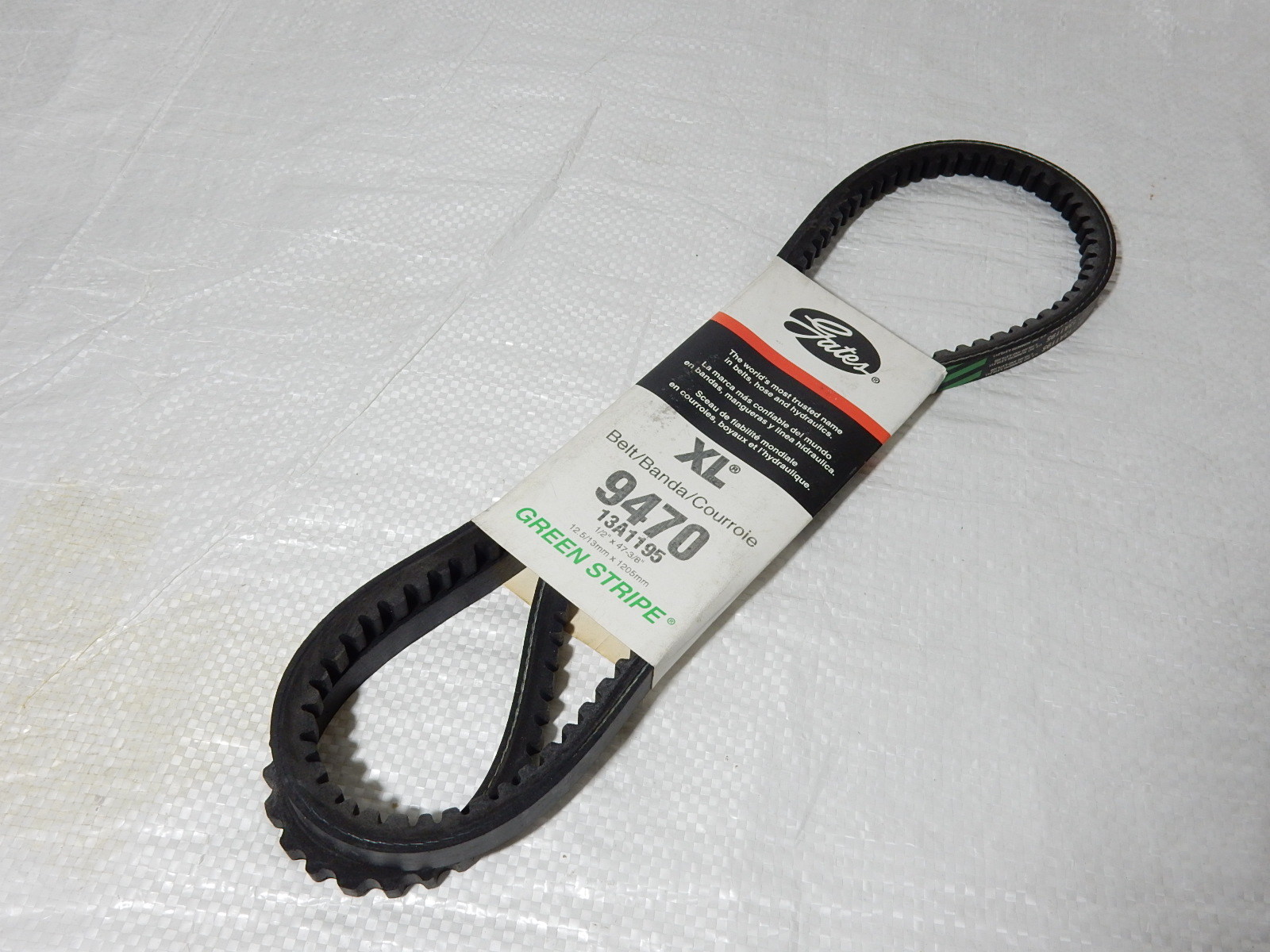 V-Belt 9470 Gates Automotive XL 13A1195 Green Stripe fits L4 L6 V8 Engin... - $7.79