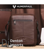 HUMERPAUL Genuine Leather Men's Shoulder Messenger Bag - $59.00