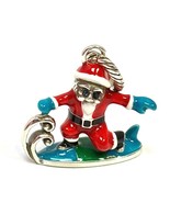 Brighton Surfing Santa Charm, J99792, Silver &amp; Enamel Finish, New  - €15,54 EUR