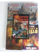Lot Of 5 Eric Flint Hardback Novels Ring Of Fire Series, Destiny&#39;s Shiel... - $29.09