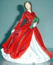 Royal Doulton Deck The Halls Petite Figurine Songs of Christmas 7"H #HN5606 New - $164.90