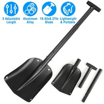 Snow Shovel Portable Lightweight with 3 Section Collapsible &amp; Anti-Skid ... - $44.99