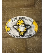 Garden Decor Painted Rock Bee Yourself And Do Your Own Sting - $24.63