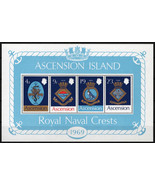 ZAYIX Ascension Island 129a MNH Coat of Arms Royal Navy 090823S32 - £6.38 GBP