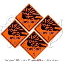 EXPLOSIVE ESPLOSIVO Explosion Danger Warning Safety Segno 50mm Vinyle Ad... - $3.76