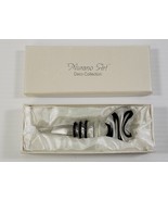JJ) Murano Art Deco Collection Swirl Heart Bottle Stopper - $11.87
