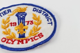 Vintage 1973 Frontier District Olympics Twill Boy Scouts America BSA Camp Patch - £9.34 GBP