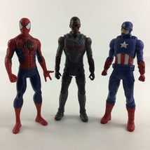 Marvel Universe 6&quot; Action Figure Lot Spider-Man Captain America Falcon H... - £15.44 GBP