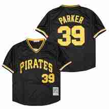Pirates #39 Dave Parker Jersey Old Style Uniform Black - £35.30 GBP