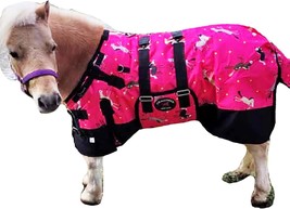 1D Miniature Weanling Pony Foal Horse Winter Blanket Bellyband Pink 51955B - $81.99