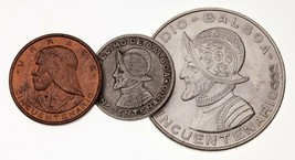 1953 Panama 3 Coin Lot (1/10 Balboa, 1/2 Balboa, 1 Cent) in XF - Unc Condition - £50.61 GBP