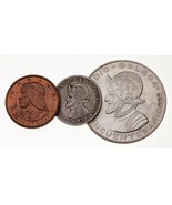 1953 Panama 3 Coin Lot (1/10 Balboa, 1/2 Balboa, 1 Cent) in XF - Unc Con... - £50.63 GBP