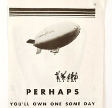 1930 Goodyear Blimp Airship Dirigible Advertisement Boy&#39;s Life Aviation ... - $19.99
