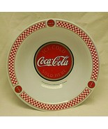 Coca Cola Pop Shop Gibson Designs Soup Cereal Bowl Red Check Panels Outl... - £13.23 GBP