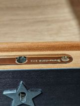 Elie Bleu Stars & Stripes "  Cigar Humidor 110 Count NIB Made in France image 11