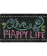 Toland Home Garden 800183 Happy Life Chalkboard Funny Door Mat 18x30 Inc... - £32.54 GBP