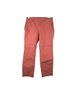 Loft Womens Size 0P Coral Cotton Blend Frayed Hem Pants - $26.72