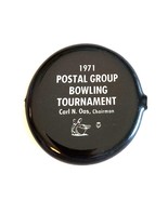 Vtg Squeezable Rubber Coin Purse Postal Group Bowling Tournament Black - £21.50 GBP