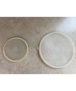 Tupperware Made In U.S.A  5.75&quot; And 9&quot; Used Tupperware Lids - $12.20 CAD