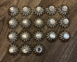 Vintage Lot of 18 Metal Mini Tart Chocolate Candy European Molds Sweden ... - $377.68 MXN