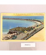 Vintage 1942 Linen Postcard Spit &amp; Argue Club Rainbow Pier Long Beach Ca... - €12,72 EUR