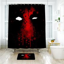 Dead pool 04 Shower Curtain Bath Mat Bathroom Waterproof Decorative - £18.09 GBP+