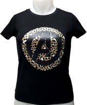 Marvel Avengers Logo Women Black Graphic T-Shirt (Size: Small) - £10.11 GBP