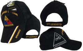 U.S. Army 3rd Armored Division Spearhead Black Shadow Embroidered Cap Hat - £10.29 GBP