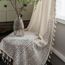 For The Bedroom, Living Room, And Bay Window, Wazzio Farmhouse Crocheted - $42.95