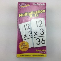 Trend Enterprises Multiplication 0-12 Flash Cards Self Check Skill Test ... - £15.68 GBP