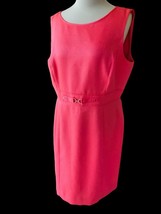 Tahari Ladies Sleeveless Back Zip Fully Lined Classic Traditional Dress Euc 16 - £33.51 GBP