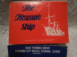 The Treasure Ship Restaurant Matchbook Panama City Beach Florida - £3.13 GBP