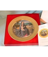Vintage Numbered 1978 PICKARD CHRISTMAS PLATE Flight into Egypt 23k Gold Painted - $26.99