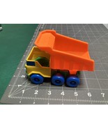 1994 Shelcore Chunky Dump Truck Orange Yellow Green Blue - $9.74