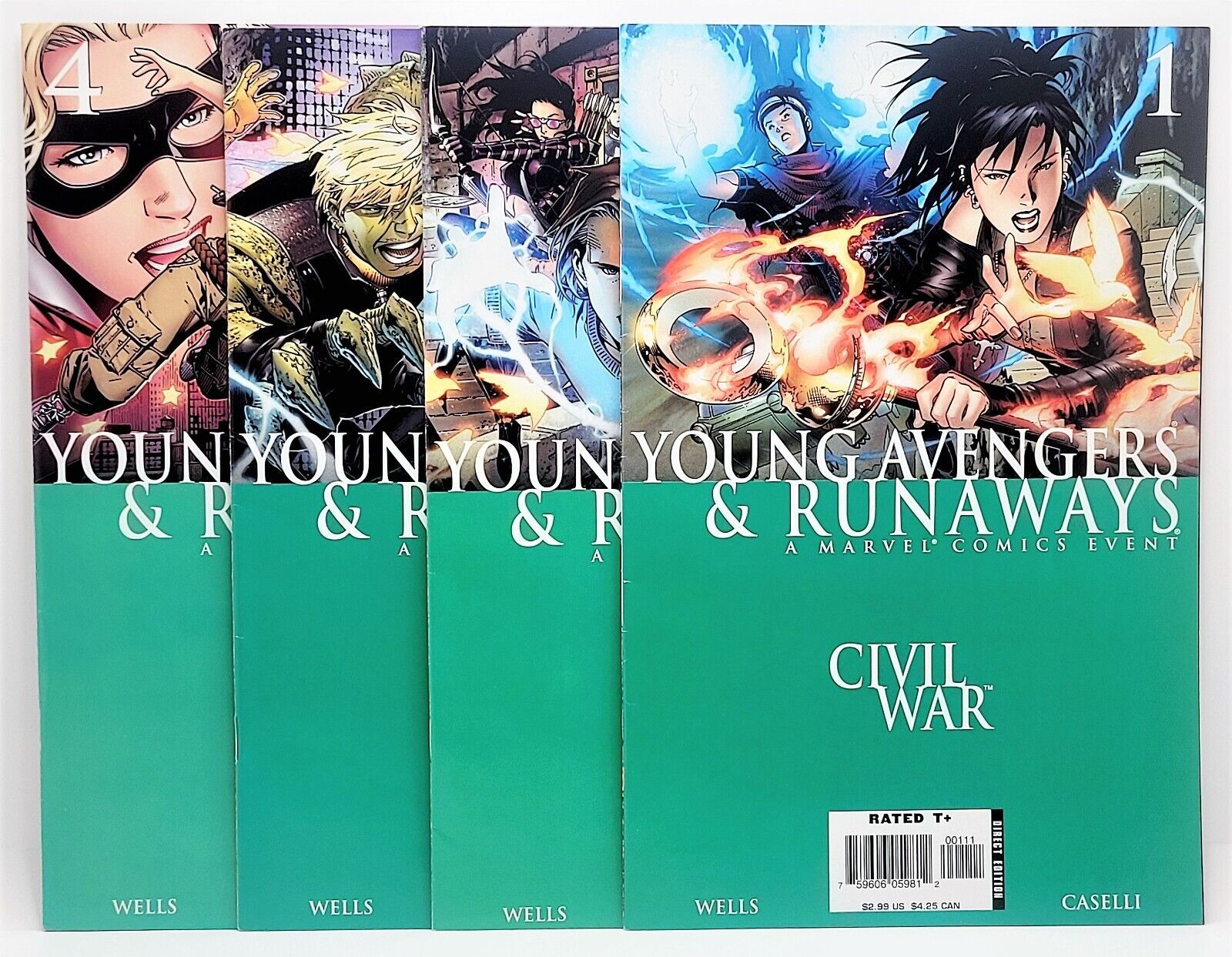 Primary image for Civil War: Young Avengers & Runaways #1-4 Published By Marvel Comics - CO6