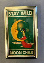 Stay Wild Moon Child D2 Silver Metal Cigarette Case RFID Protection Wallet - £13.30 GBP