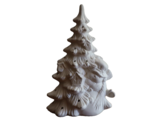 Christmas Tree 9&quot; w/ Holes Ceramic Bisque Ready to Paint Snowman Birdhouse - £23.97 GBP