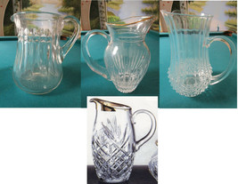 CRYSTAL PITCHERS, MARQUIS WATERFORD, BACCARAT, CRYSTAL D&#39;ARQUES BLOCK -P... - £50.63 GBP+