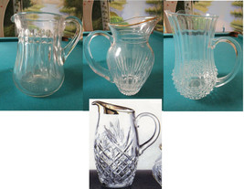 CRYSTAL PITCHERS, MARQUIS WATERFORD, BACCARAT, CRYSTAL D&#39;ARQUES BLOCK -P... - £49.85 GBP+