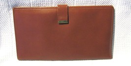 Tan Mello-Touch Cowhide Leather Passport Wallet - £15.94 GBP