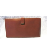 Tan Mello-Touch Cowhide Leather Passport Wallet - £16.23 GBP
