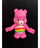 2017 Burger King Fun Meal Care Bears Pink Cheer Bear 4&quot; Tall Cake Topper - €5,05 EUR