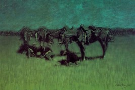 Night Halt of the Cavalry Frederic Remington Western Giclee Print + Ships Free - £30.68 GBP+
