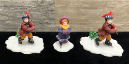 O’Well Christmas Village - Lot of 3 Ice Skating Kids Children Figurines - £19.11 GBP