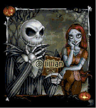 The Nightmare Before Christmas JACK SALLY CHATTING Cross Stitch Pattern - $4.95