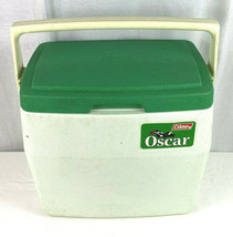 Vintage Oscar by Coleman 16 Qt Cooler 5274 USA 1984 Green Lid Cooler Lunch Box ! - £31.47 GBP
