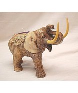 Indian Elephant with Saddle Shelf Display Plastic Figurine - £15.77 GBP